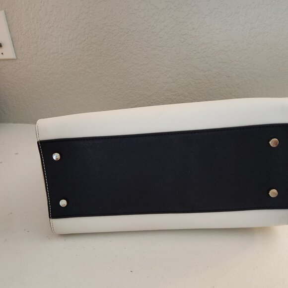 Like New Kate Spade Two-Tone Leather Shoulder Bag Satchel Purse - Picture 11 of 15